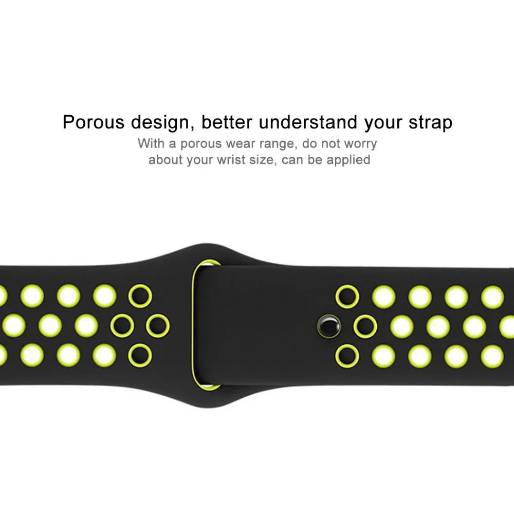 1pcs Bicolourable Silica Strap for Huami Amazfit Smart Band Fitness Tracker Accessories Belt for Huami Xiaomi Wristband Strap