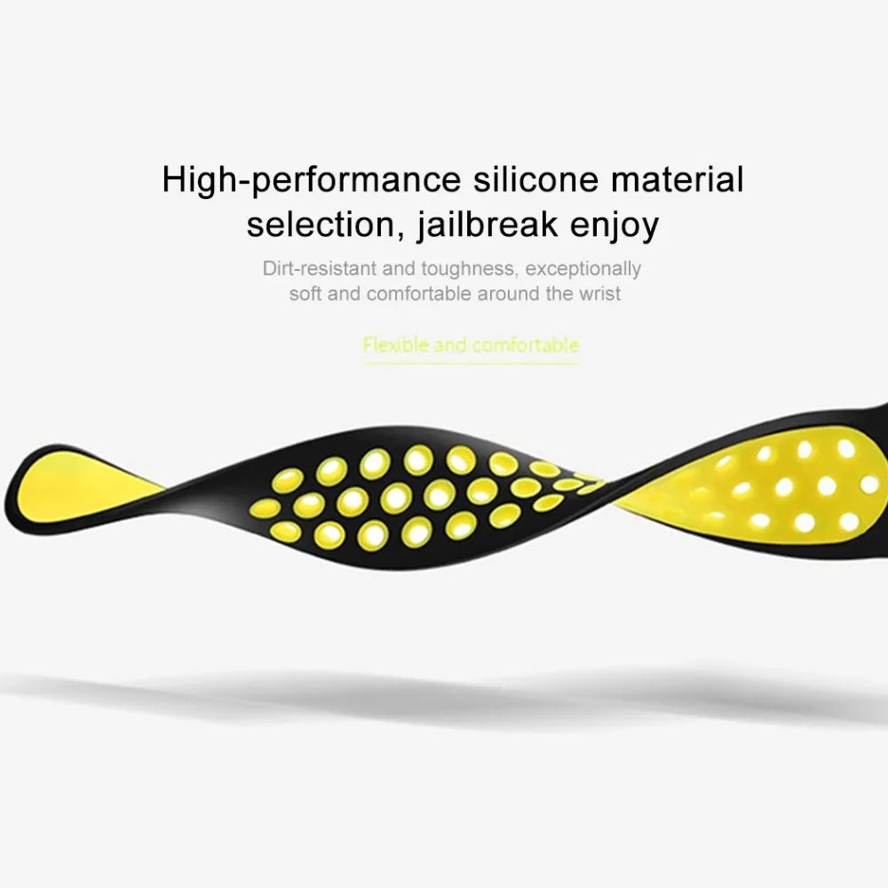 1pcs Bicolourable Silica Strap for Huami Amazfit Smart Band Fitness Tracker Accessories Belt for Huami Xiaomi Wristband Strap