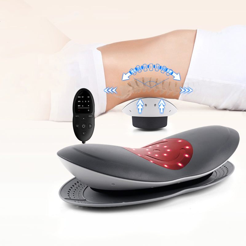 Waist Massage Lumbar Traction Inflatable Hot Compress Back Cervical Stretcher Massage Air Pressure Reduce Relief Pain