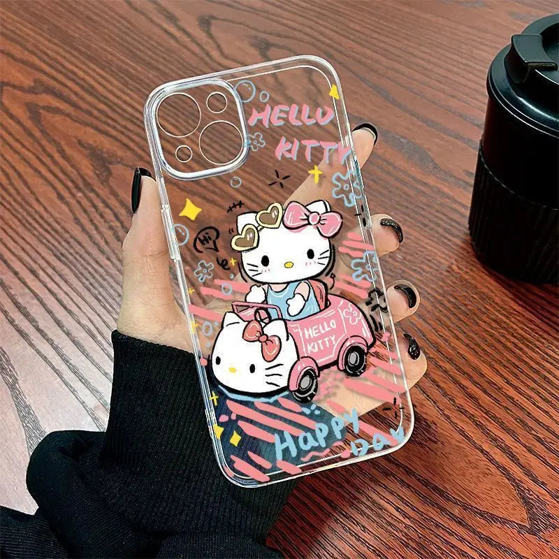 TR39 hello kitty Soft Case for iPhone 16 15 14 Plus 13 Mini12 11 Pro X XS Max XR 8 7 6 6S 5 5S SE