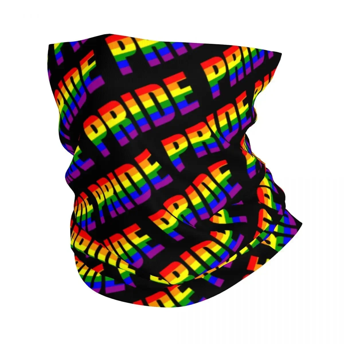 Distressed Gay Bear Pride Flag Stripe Bandana Winter Neck Warmer Windproof Wrap Face Scarf for Ski LGBT Lesbian Gaiter Headband