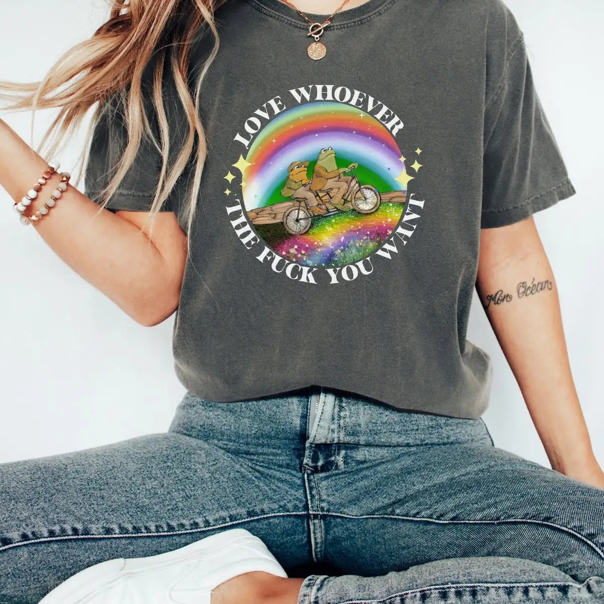 Rainbow T Shirt Love Wins Say Gay Lgbtq Rights Lesbian Retro Queer Lgbqt Is Frog