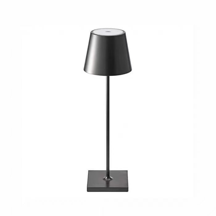 Nordic charging iron art high footed cup table lamp, bedroom bedside touch creative small night light, modern and simple living room night light