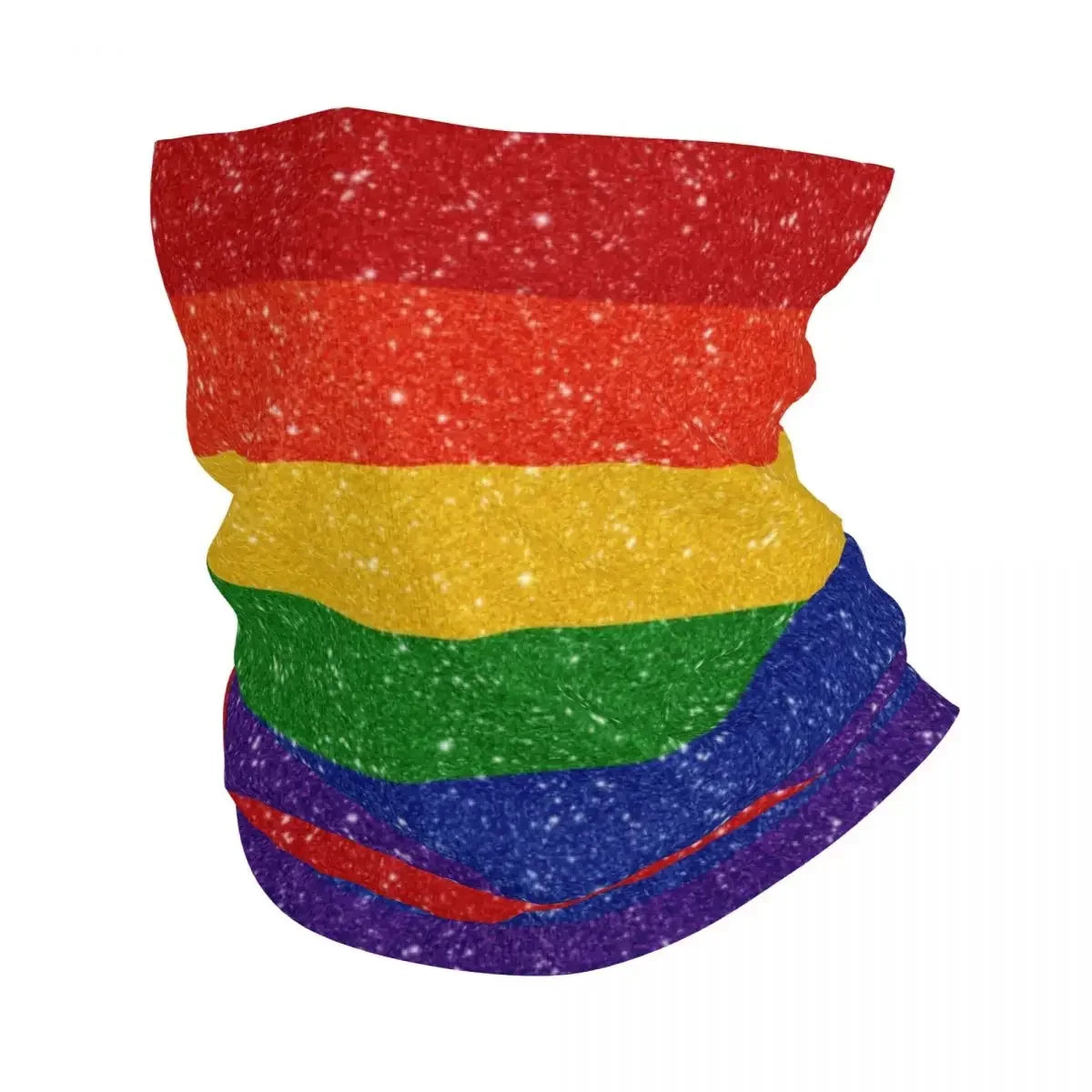 Distressed Gay Bear Pride Flag Stripe Bandana Winter Neck Warmer Windproof Wrap Face Scarf for Ski LGBT Lesbian Gaiter Headband