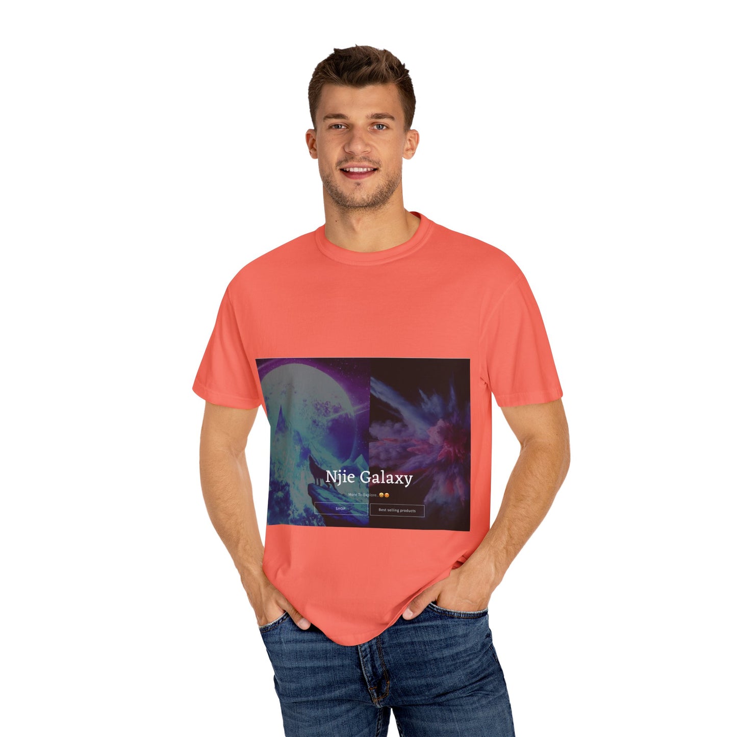 Njie Galaxy Unisex Garment-Dyed T-shirt