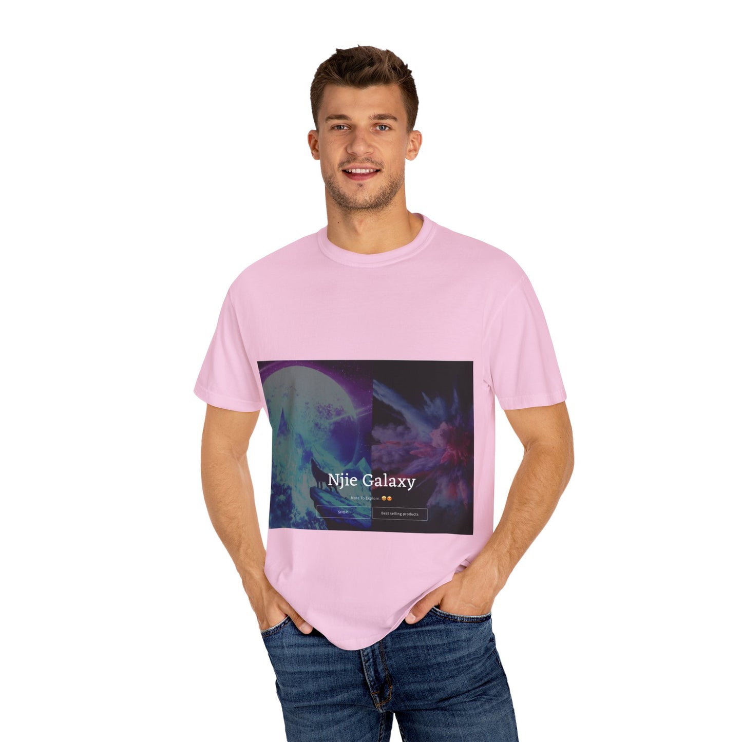 Njie Galaxy Unisex Garment-Dyed T-shirt