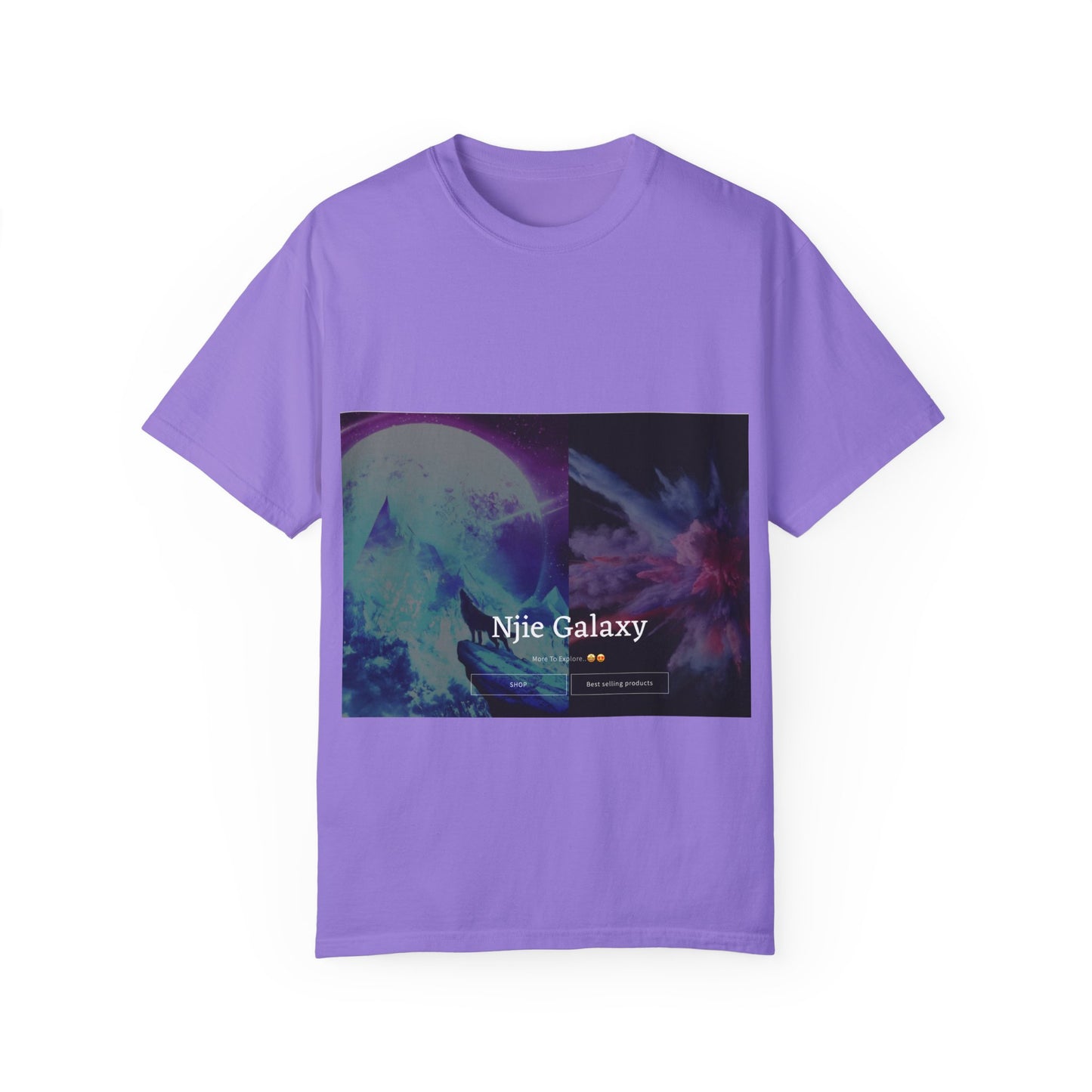 Njie Galaxy Unisex Garment-Dyed T-shirt