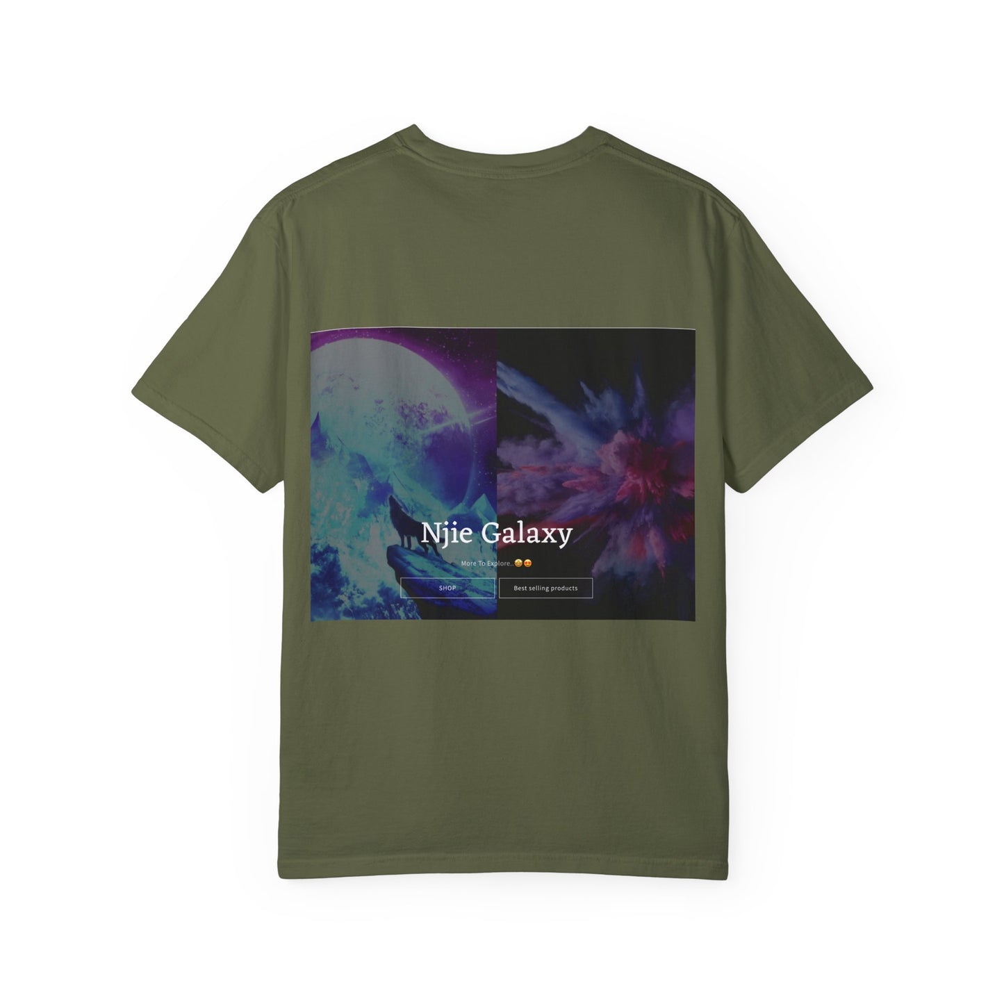 Njie Galaxy Unisex Garment-Dyed T-shirt