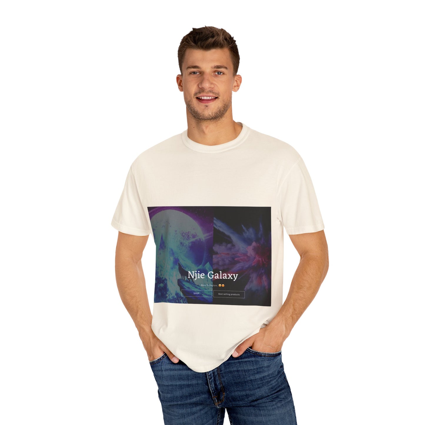 Njie Galaxy Unisex Garment-Dyed T-shirt