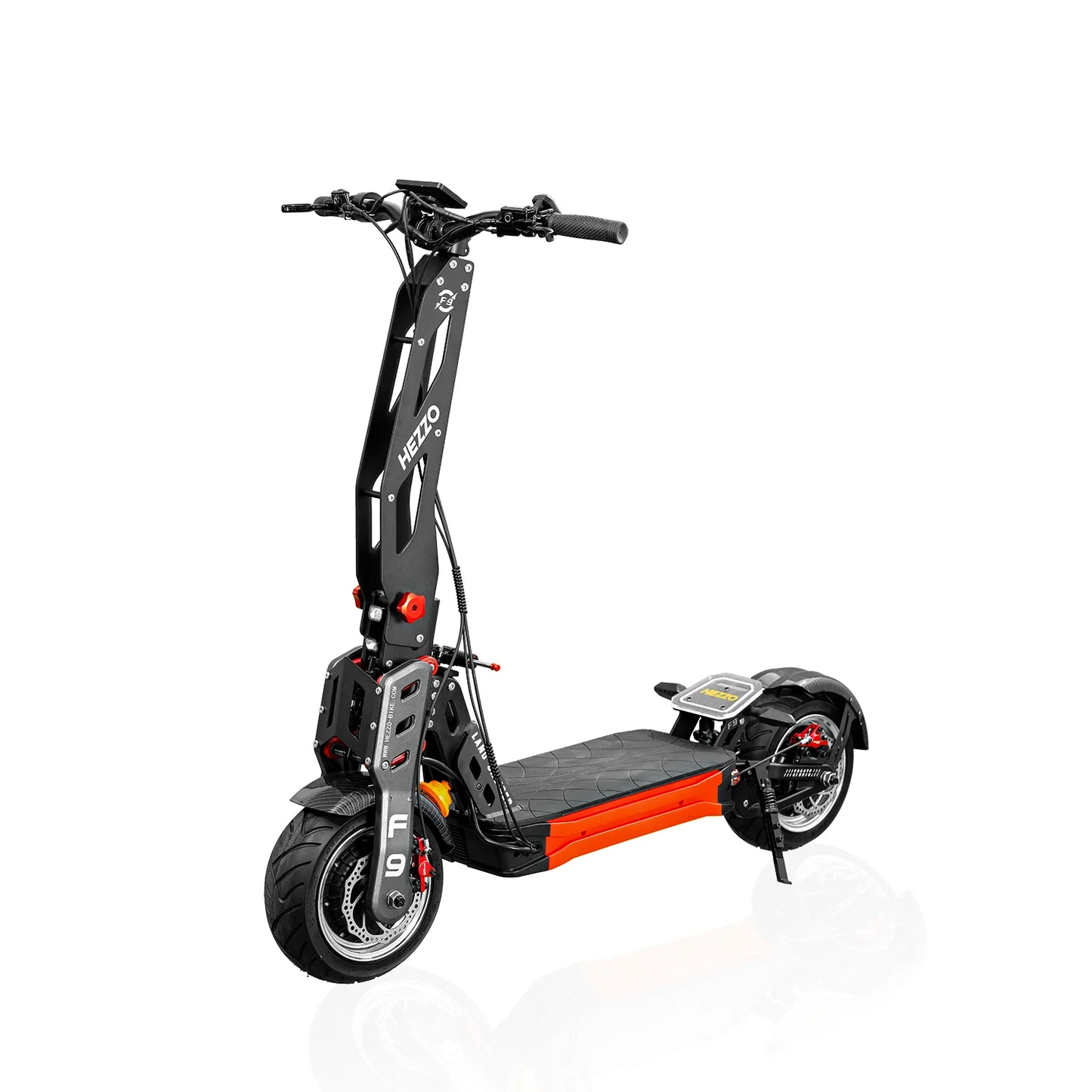 HEZZO 60V 8000W 62.5MPH Off-road Electric Scooter 40AH 63mile With NFC Damping Rod 12"Fat Tire Dual Motors Mountain Cross E-bike