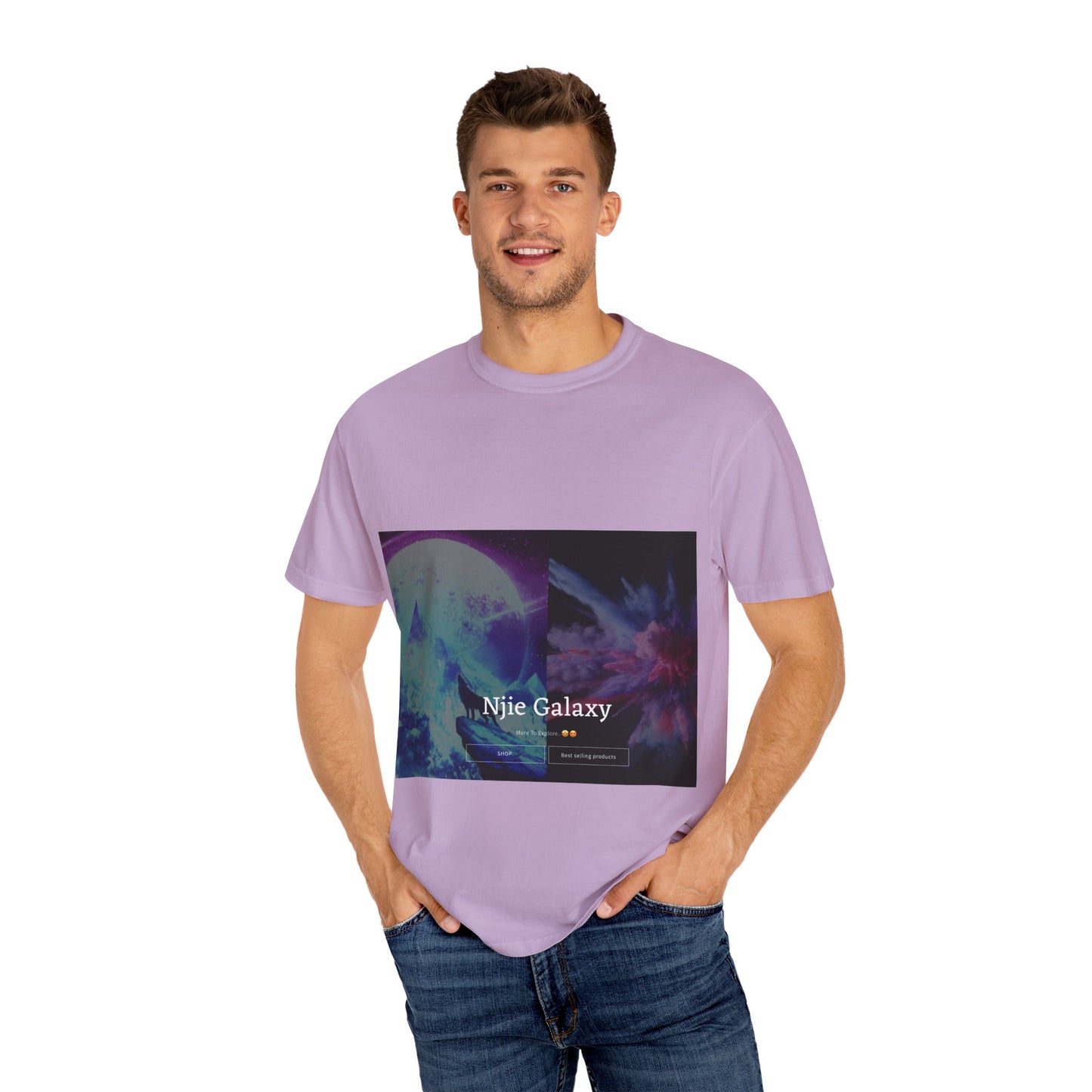 Njie Galaxy Unisex Garment-Dyed T-shirt