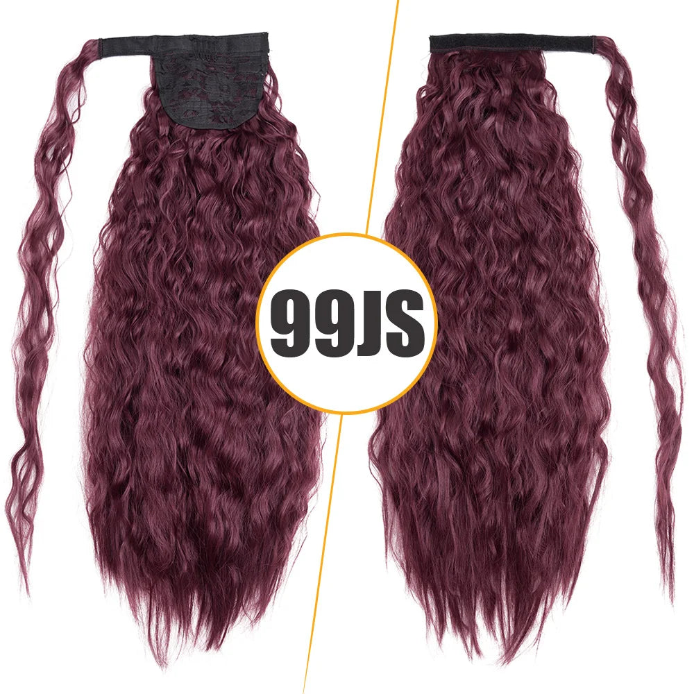 Silike Kinky Curly Drawstring Ponytail 24 inch Afro Drawstring PonyTail Clips in Hair Extensions 150g Synthetic Hair Bun