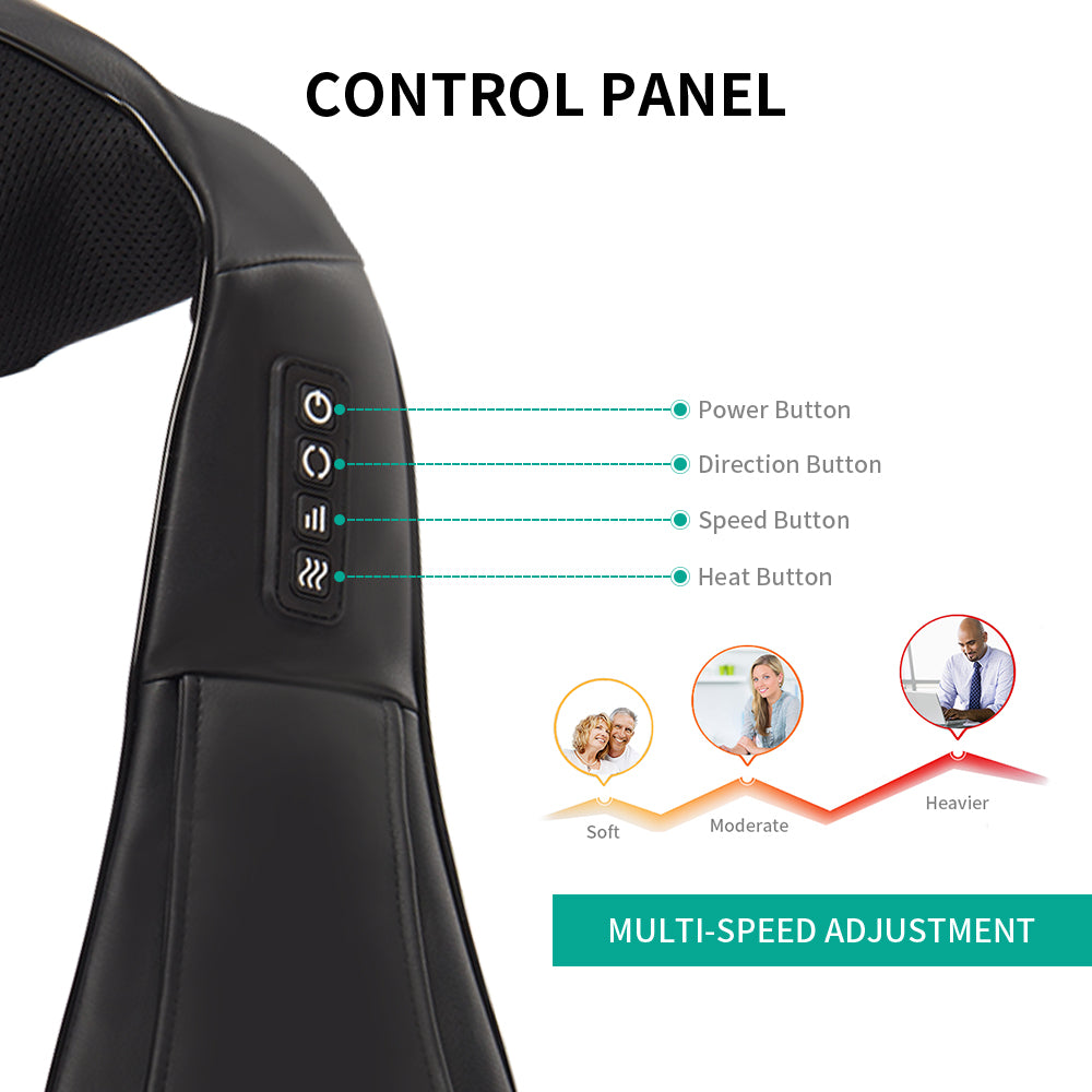 Kneading massage shawl massager SKG cervical spine massager household electric waist and back hot compress massager With bag