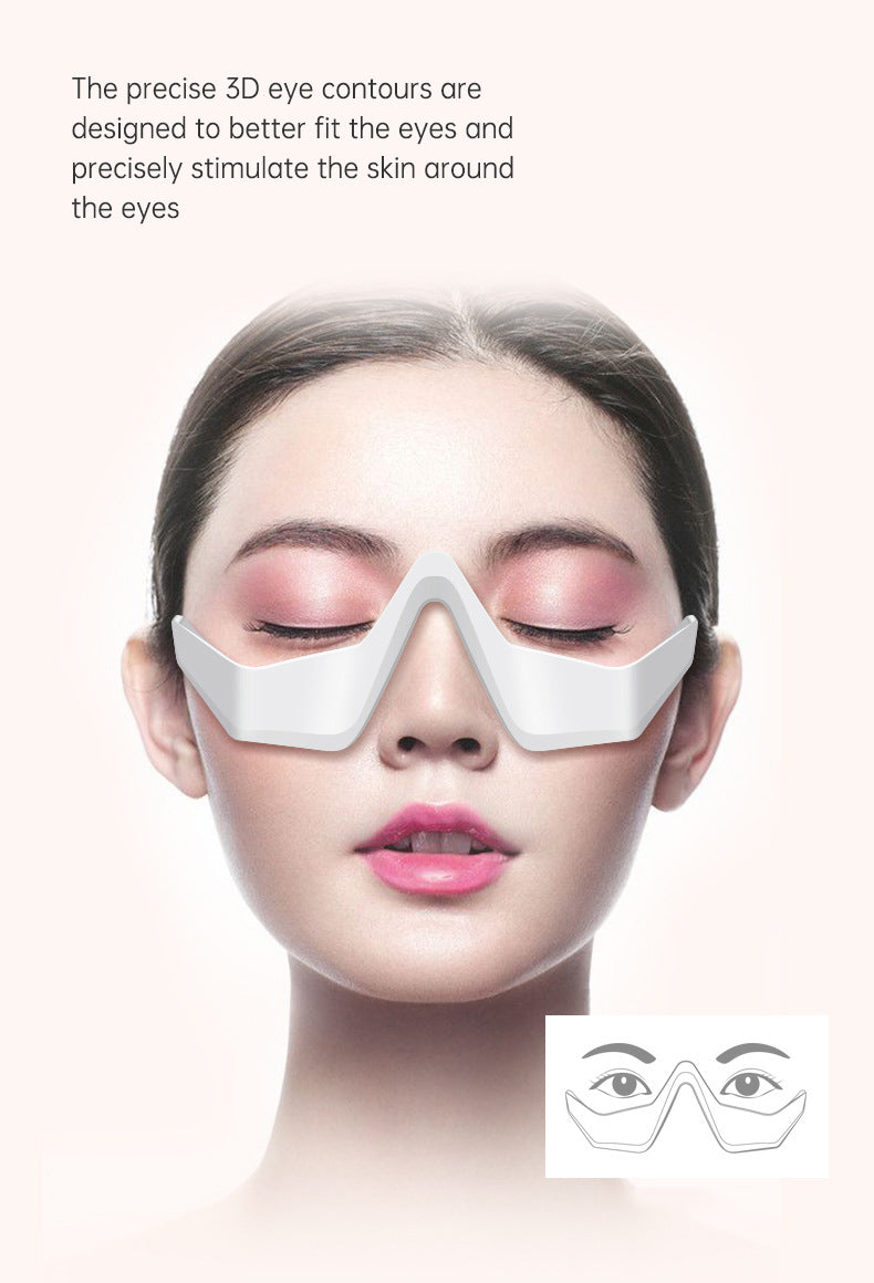 Led Red Light Therapy Device Anti-aging Micro-current Ems Eye Massager 3d Eye Vibration For Eye Wrinkle Dark Circle Remova