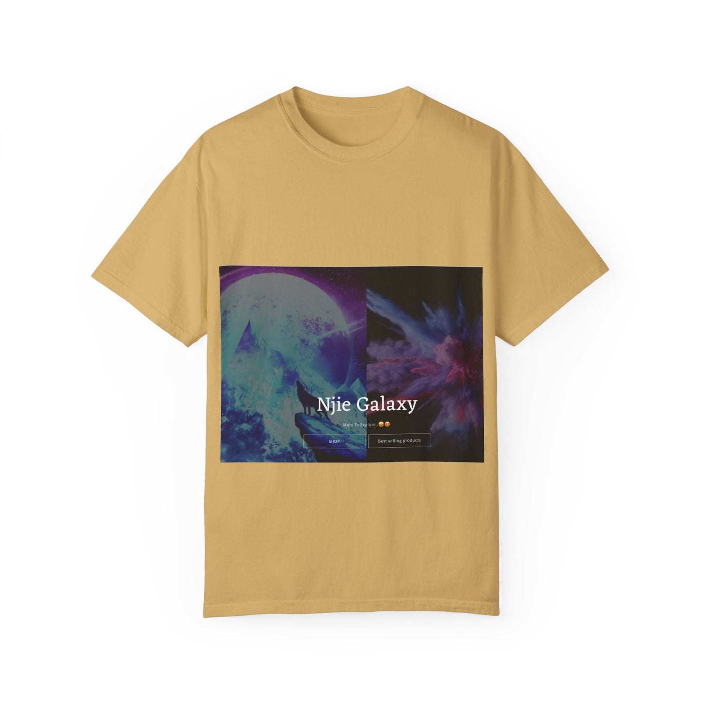 Njie Galaxy Unisex Garment-Dyed T-shirt