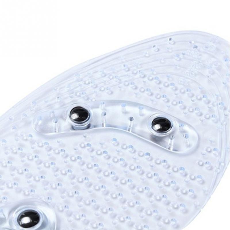 Shoe Inserts Unisex Transparent Shoe Insole Silicone Magnet Therapy Massage Anti-fatigue Shoe Pad