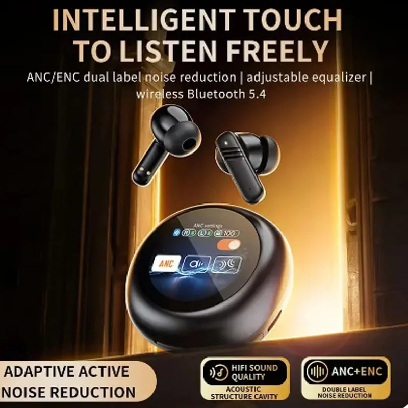Wireless Headphones ANC Noise Cancelling Bluetooth 5.4 Earphone Sports In-Ear Earbuds ENC Gaming Headset For Motorola Edge 40 Ne