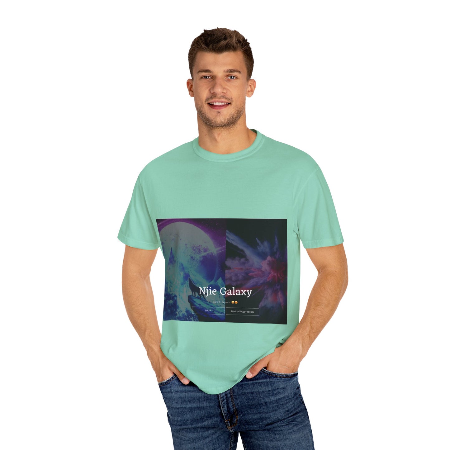 Njie Galaxy Unisex Garment-Dyed T-shirt