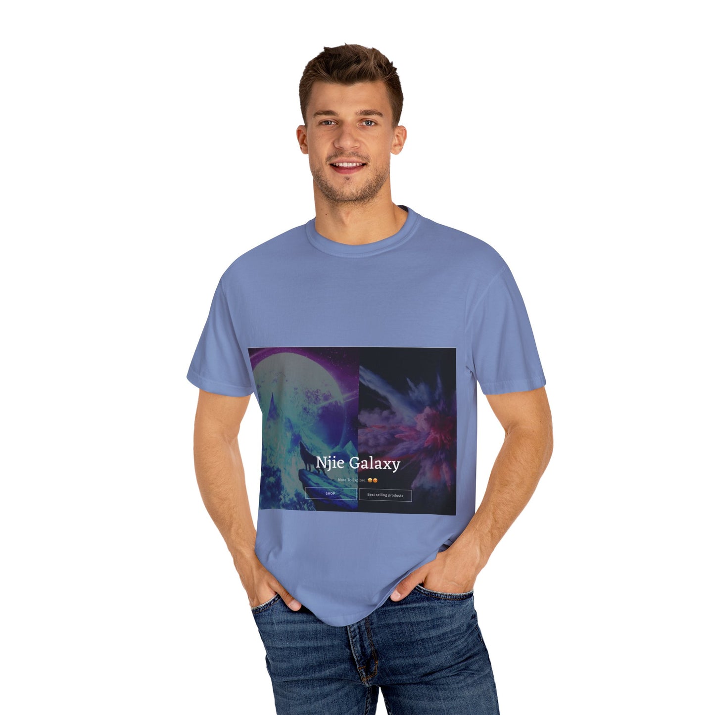 Njie Galaxy Unisex Garment-Dyed T-shirt