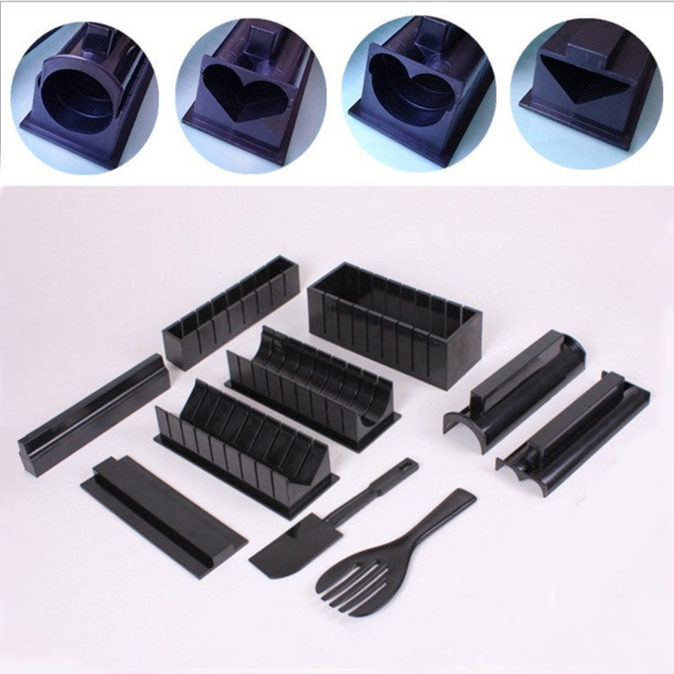 11pcs/set DIY Sushi Maker Rice Mold Kitchen Sushi Making Tool Set