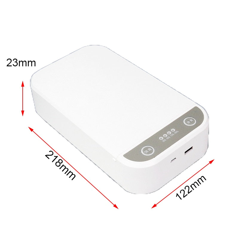 UV Face Mask Sterilizer Box Anti Bacteria Ultraviolet Ray Disinfection for Jewelry Watch Phone Charging Multifunctional Box