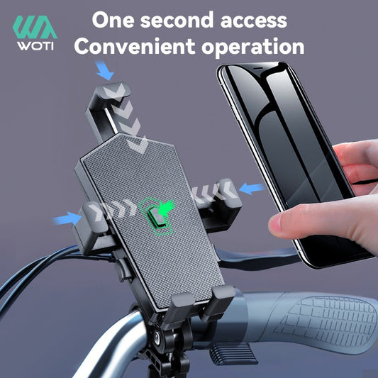 360 Degree Mobile Stand Anti-shock Shockproof Scooter E-Bike Bike Motorcycle Phone Holder