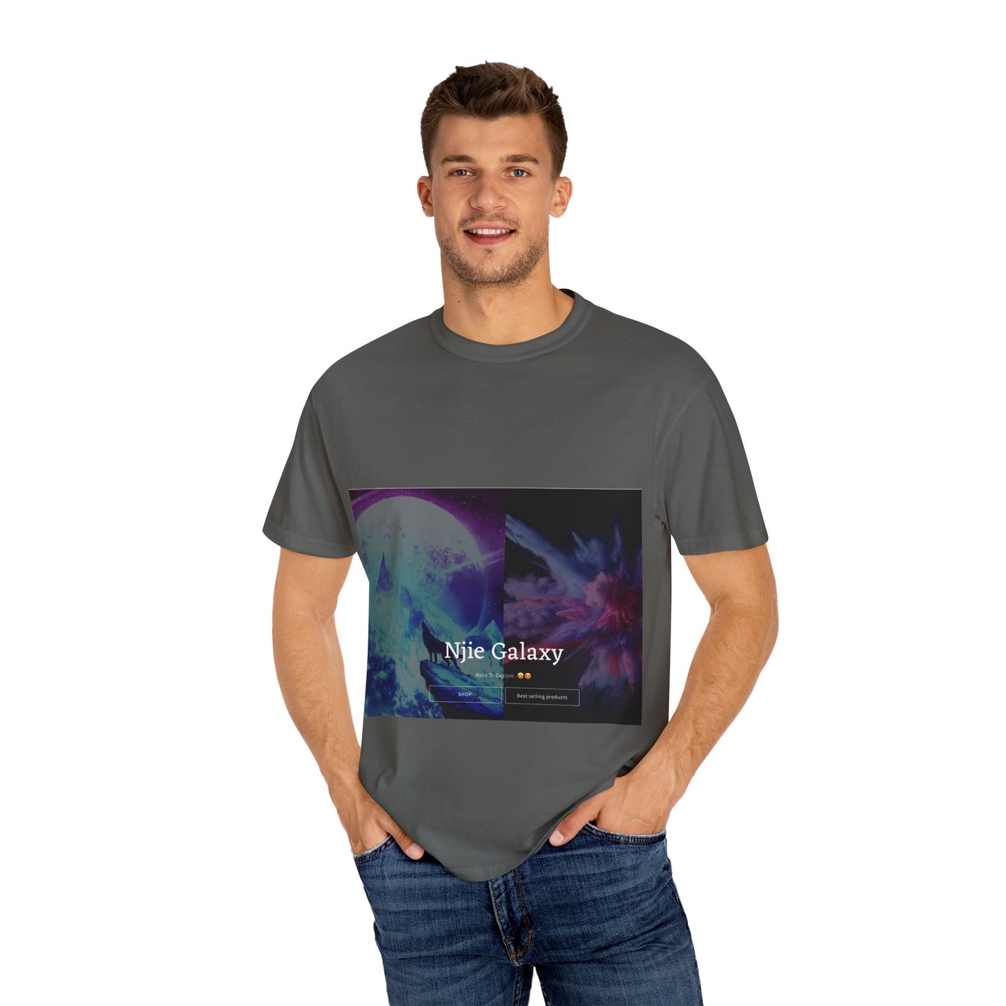 Njie Galaxy Unisex Garment-Dyed T-shirt