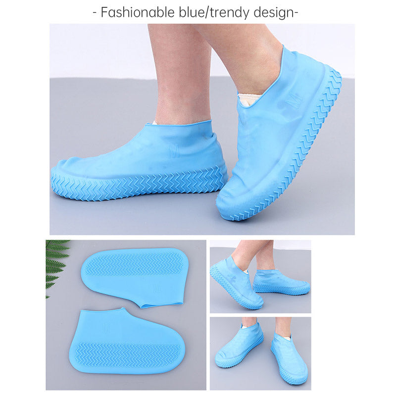 Rain Shoe Covers for Men and Women with Silicone Waterproof, Anti Slip, and Wear-Resistant Soles for Children's Rain Boots