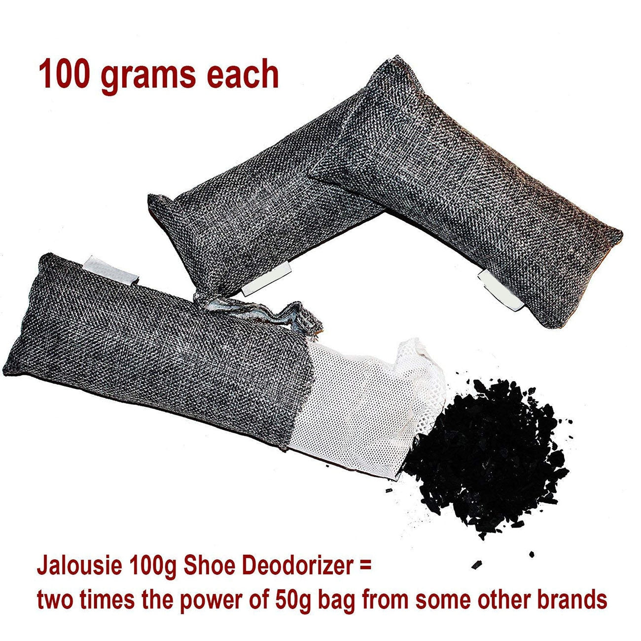 12 Packs Each Mini Bamboo Charcoal Bags Natural Air Purifier, Shoe Deodorizer and Odor Eliminator Pack of 12 Bags