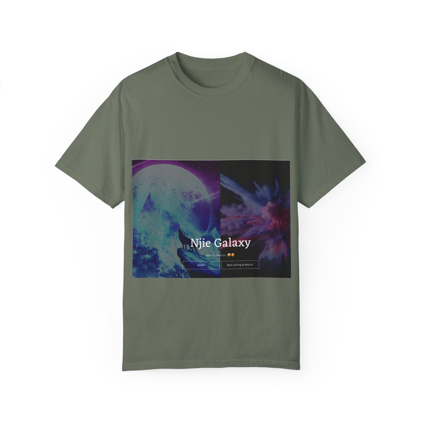 Njie Galaxy Unisex Garment-Dyed T-shirt