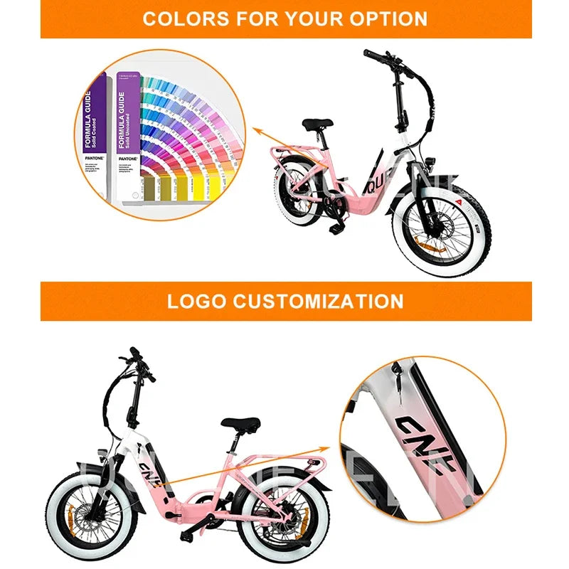 New Model Full Suspension 2 Person 4.0 Fat Mountain Folding Fatbike Long Distance Electric Bike