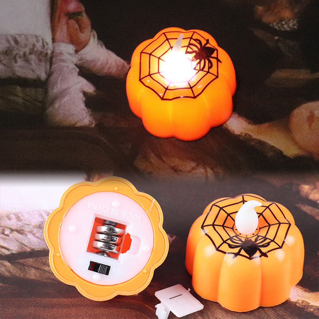 Halloween Pumpkin Light Flickering LED Light Flameless Candle Special Party Home