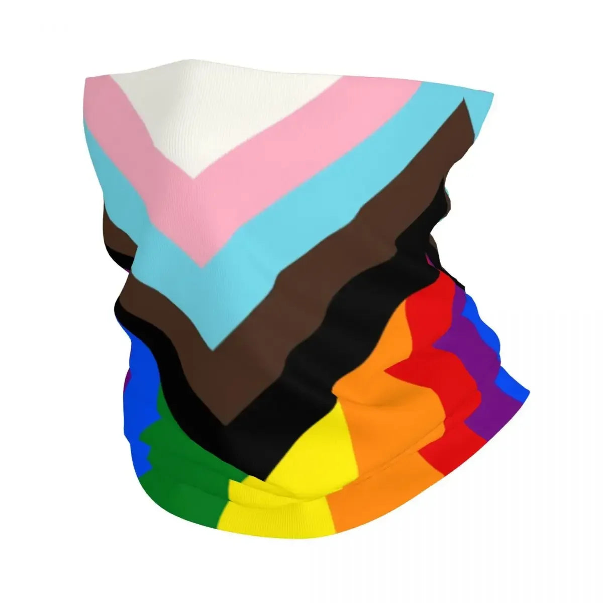 Distressed Gay Bear Pride Flag Stripe Bandana Winter Neck Warmer Windproof Wrap Face Scarf for Ski LGBT Lesbian Gaiter Headband