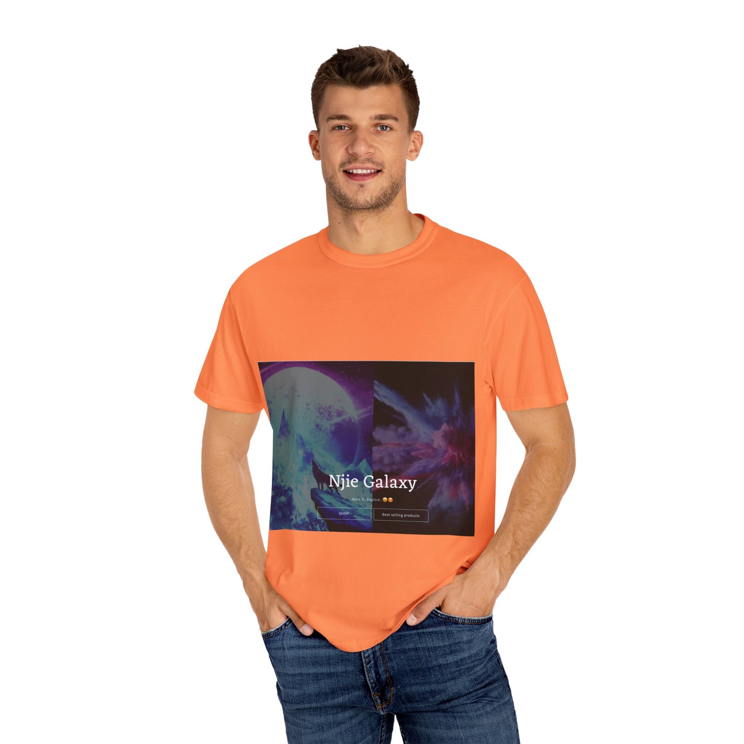 Njie Galaxy Unisex Garment-Dyed T-shirt