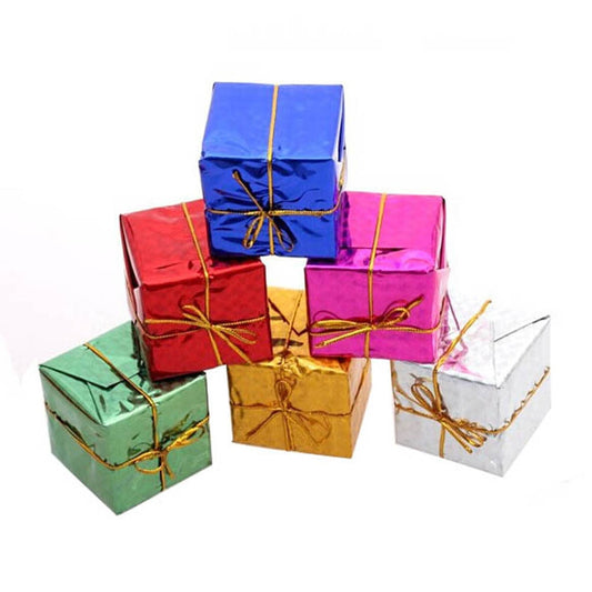 12PCS /Set Fashion Christmas Tree Box Ornament Drop Pendant Xmas Decorations for Home