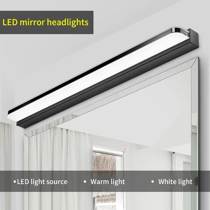 Mirror Headlights, LED Wall Lights, Modern Minimalist Bathroom Vanity, Mirror Lights, Fill Lights, Indoor Lighting Fixtures