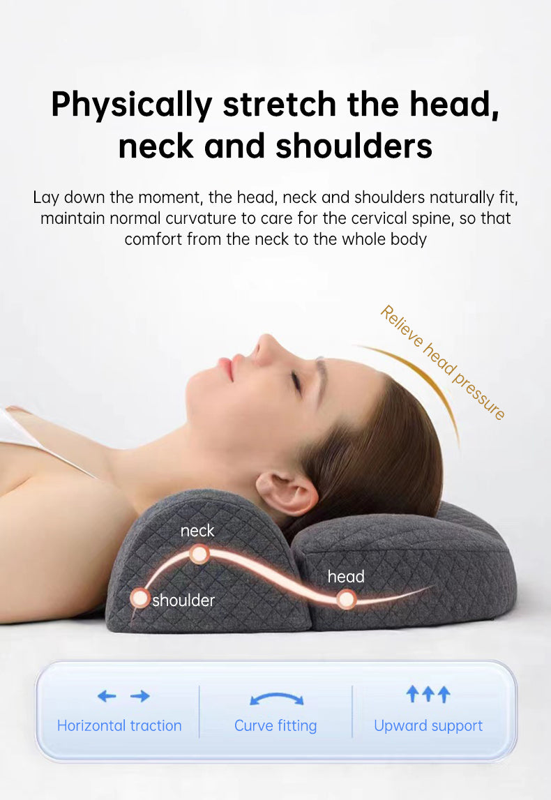 Bed Side Sleeping Pillow Ergonomic Cervical Memory Foam Pillow