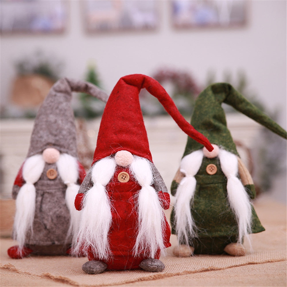 43*13cm Handmade Christmas Gnome Swedish Figurines Holiday Decoration Gifts Faceless doll toy Cute Funny High Quality L*5