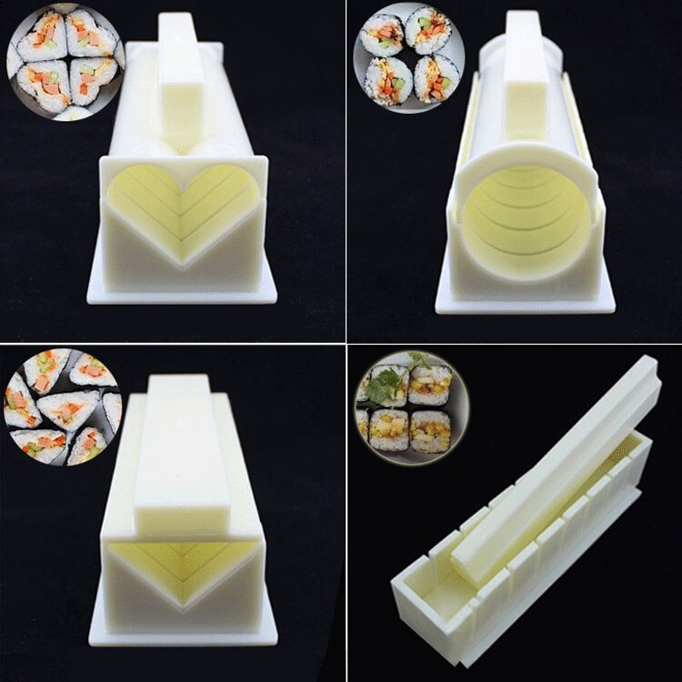 11pcs/set DIY Sushi Maker Rice Mold Kitchen Sushi Making Tool Set