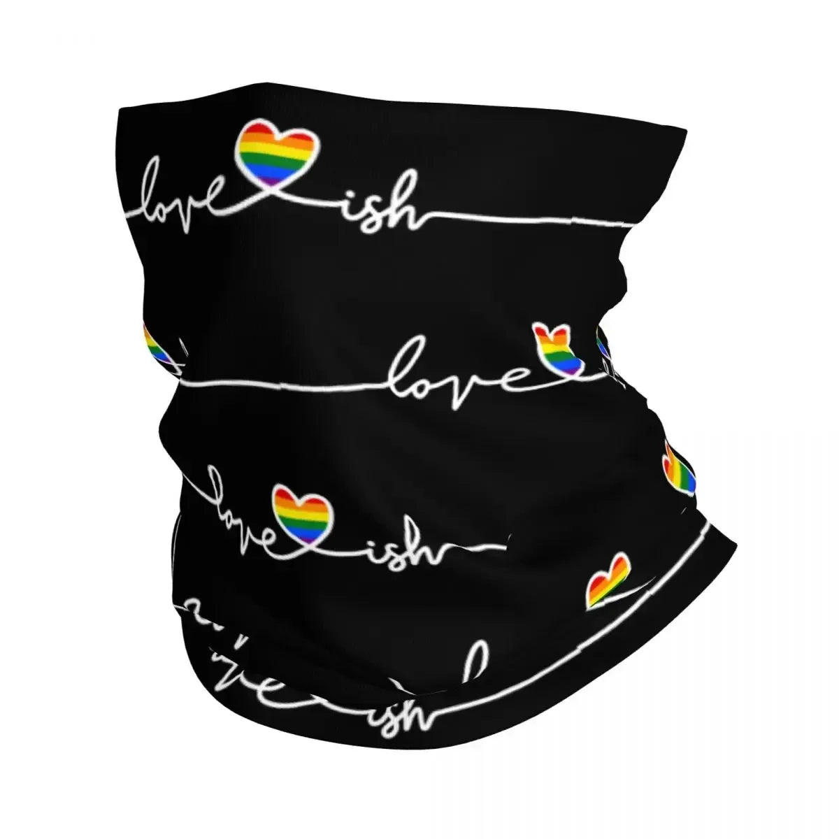 Distressed Gay Bear Pride Flag Stripe Bandana Winter Neck Warmer Windproof Wrap Face Scarf for Ski LGBT Lesbian Gaiter Headband