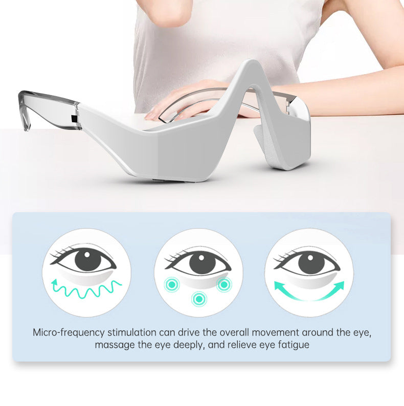 Led Red Light Therapy Device Anti-aging Micro-current Ems Eye Massager 3d Eye Vibration For Eye Wrinkle Dark Circle Remova