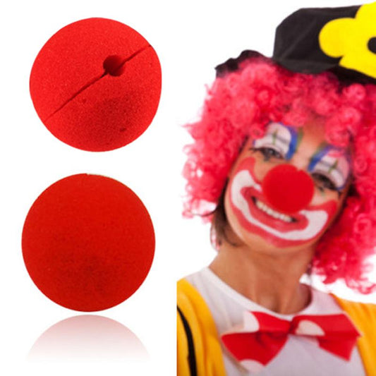 10Pcs Adorable Red Ball Sponge Clown Nose for Party Wedding Decoration Christmas Halloween Costume Magic Dress Accessories