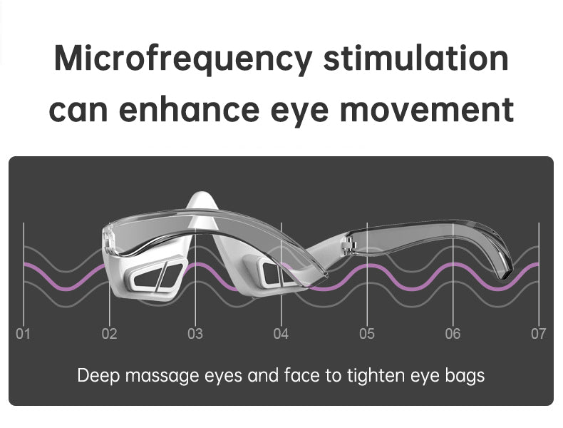 Led Red Light Therapy Device Anti-aging Micro-current Ems Eye Massager 3d Eye Vibration For Eye Wrinkle Dark Circle Remova