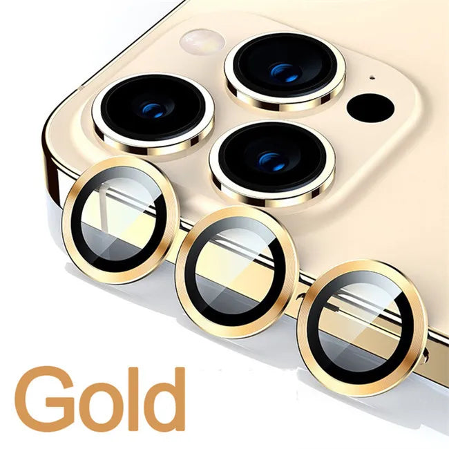 Diamond Metal Camera Lens Protector Glass For iPhone 15 Pro Max 14 Plus 13 Mimi 14 13 12 Pro Camera Lens Protective Full Film