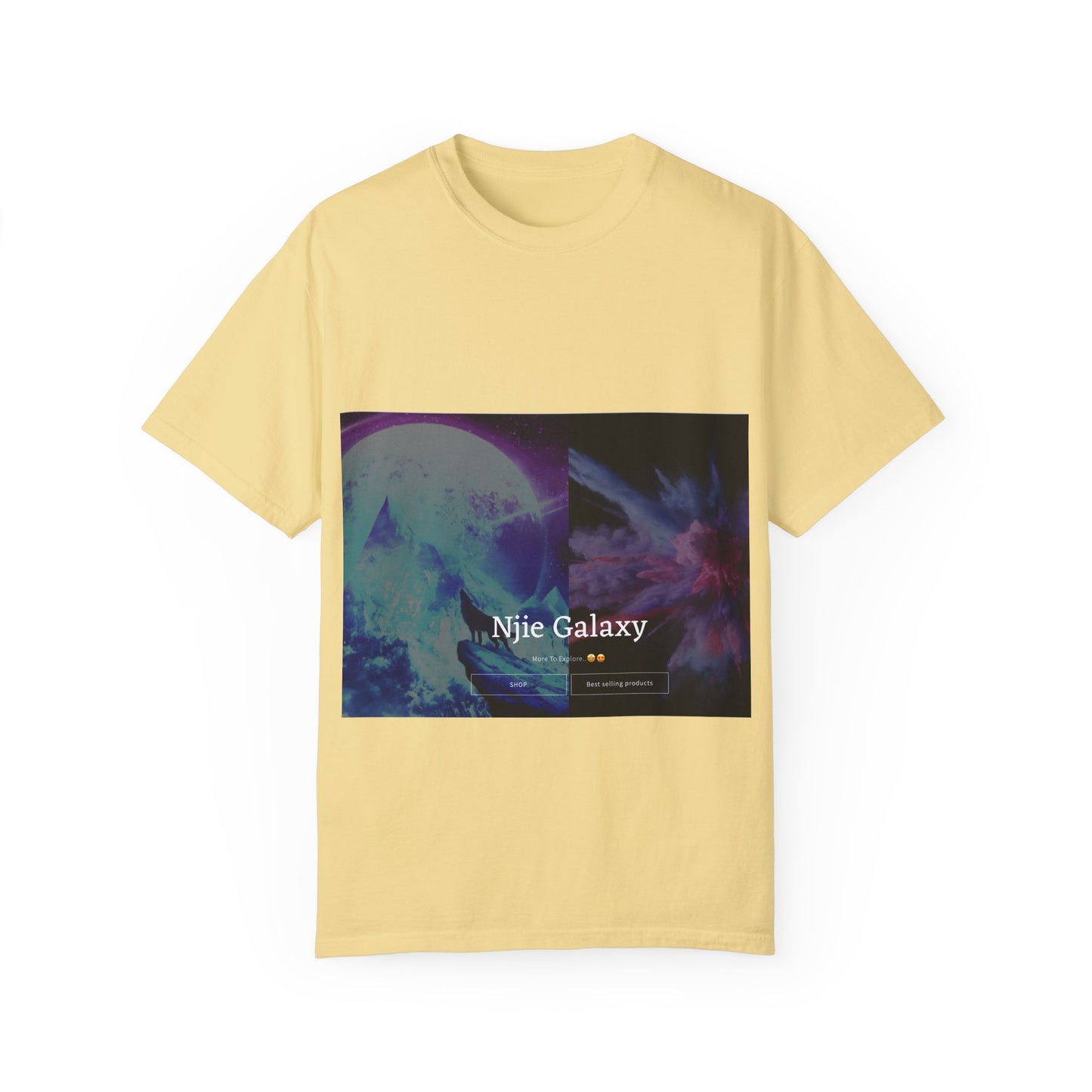 Njie Galaxy Unisex Garment-Dyed T-shirt