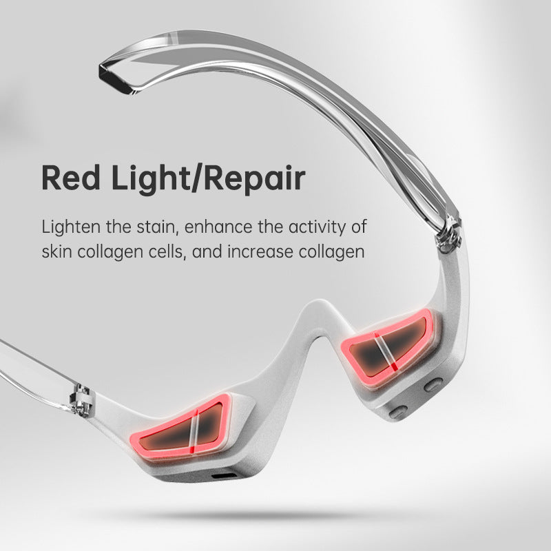 Led Red Light Therapy Device Anti-aging Micro-current Ems Eye Massager 3d Eye Vibration For Eye Wrinkle Dark Circle Remova