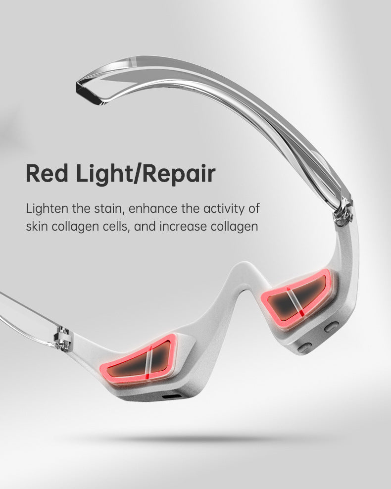 Led Red Light Therapy Device Anti-aging Micro-current Ems Eye Massager 3d Eye Vibration For Eye Wrinkle Dark Circle Remova