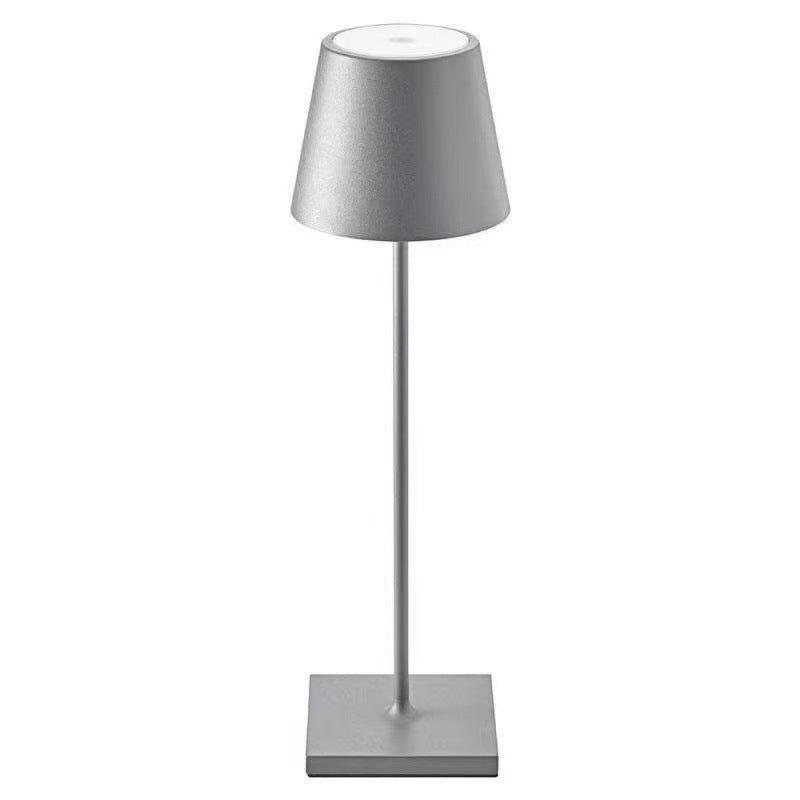 Nordic charging iron art high footed cup table lamp, bedroom bedside touch creative small night light, modern and simple living room night light