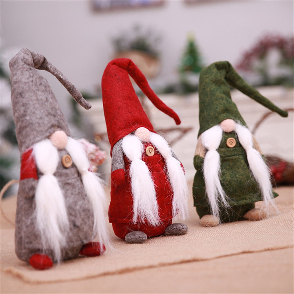 43*13cm Handmade Christmas Gnome Swedish Figurines Holiday Decoration Gifts Faceless doll toy Cute Funny High Quality L*5