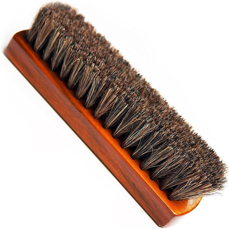 Wood Horsehair Shoe Brush Large Leather Shoe Brush Set Horsehair Shoe Brush Set